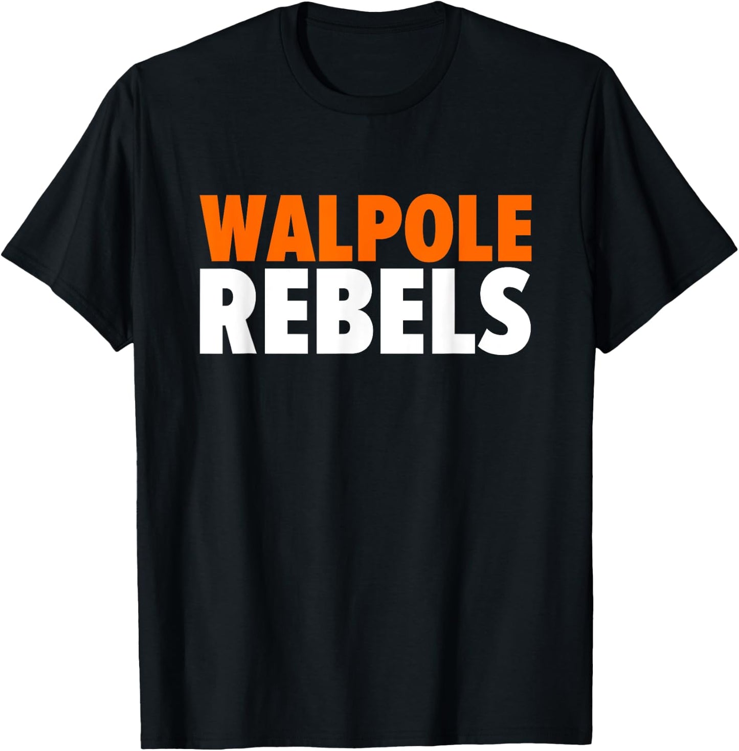 Walpole Rebels Bold T-Shirt - T-Shirt | Black