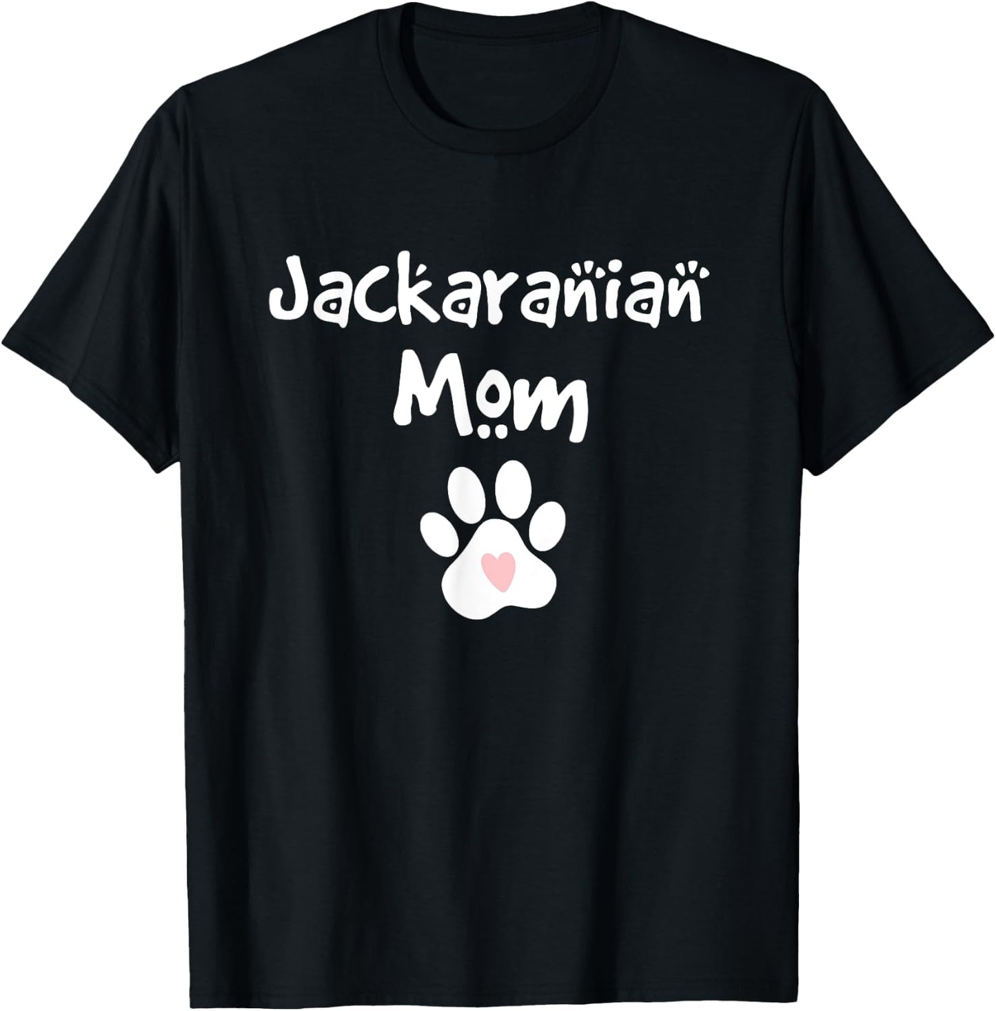 Jackaranian Mom Jack Russell Terrier Pomeranian Mix Breed T-Shirt - T-Shirt | Black