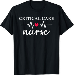 Critical Care RN ICU RN Critical Care Nurse Critical Care T-Shirt - T-Shirt | Black