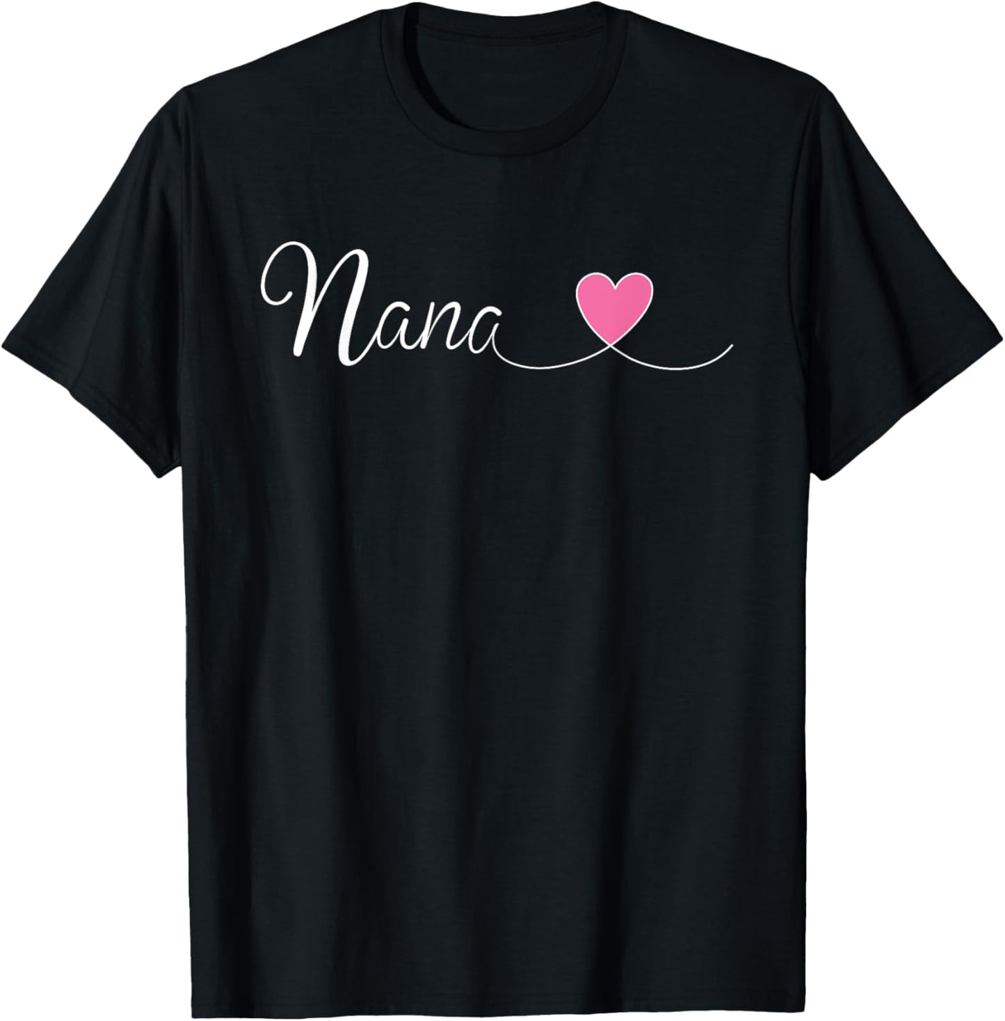 Nana For Grandma Grandmother Women Christmas Mothers Day T-Shirt - T-Shirt | Black