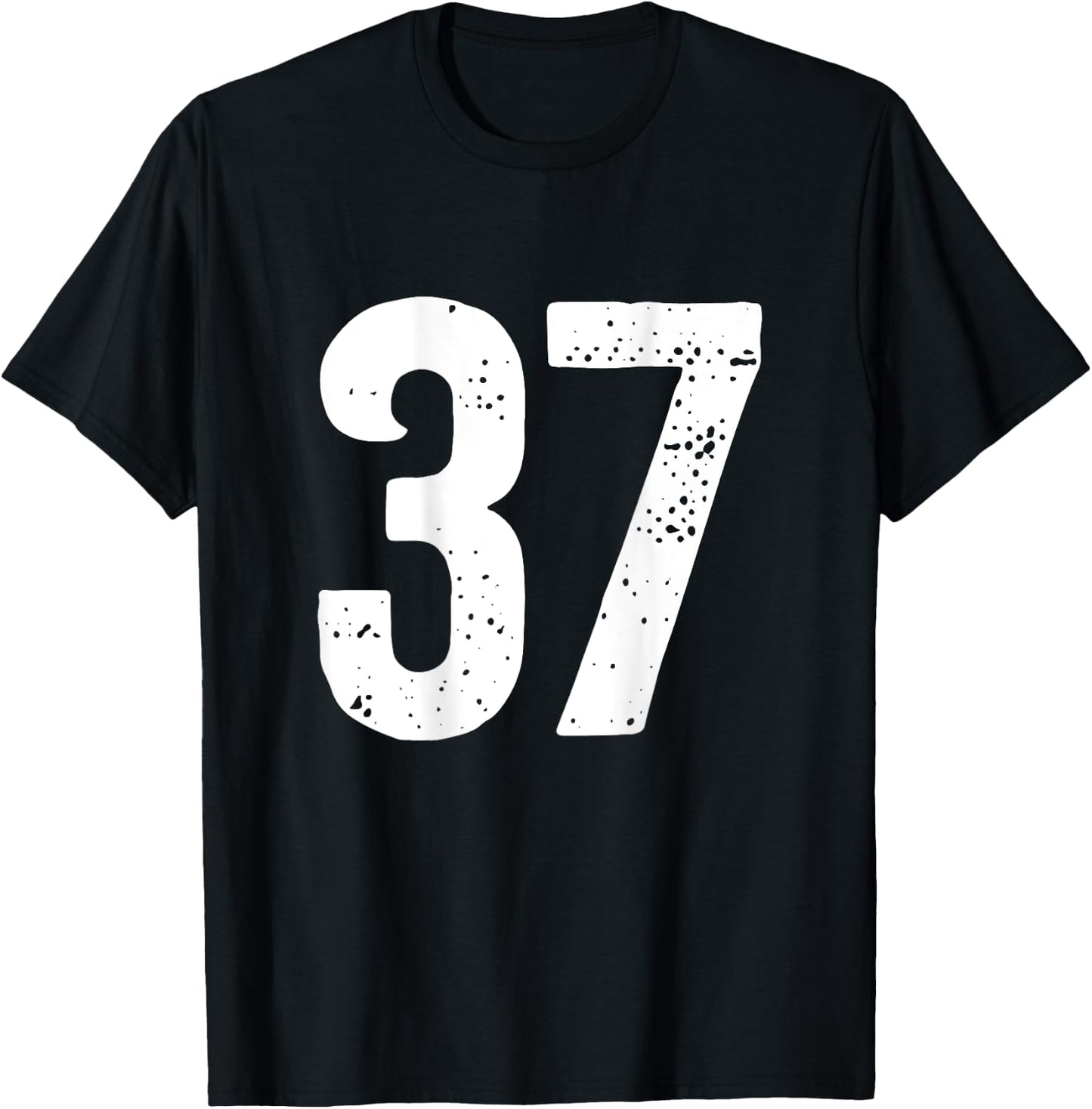Nummer 37 auf der Rückseite T-Shirt - T-Shirt | Black