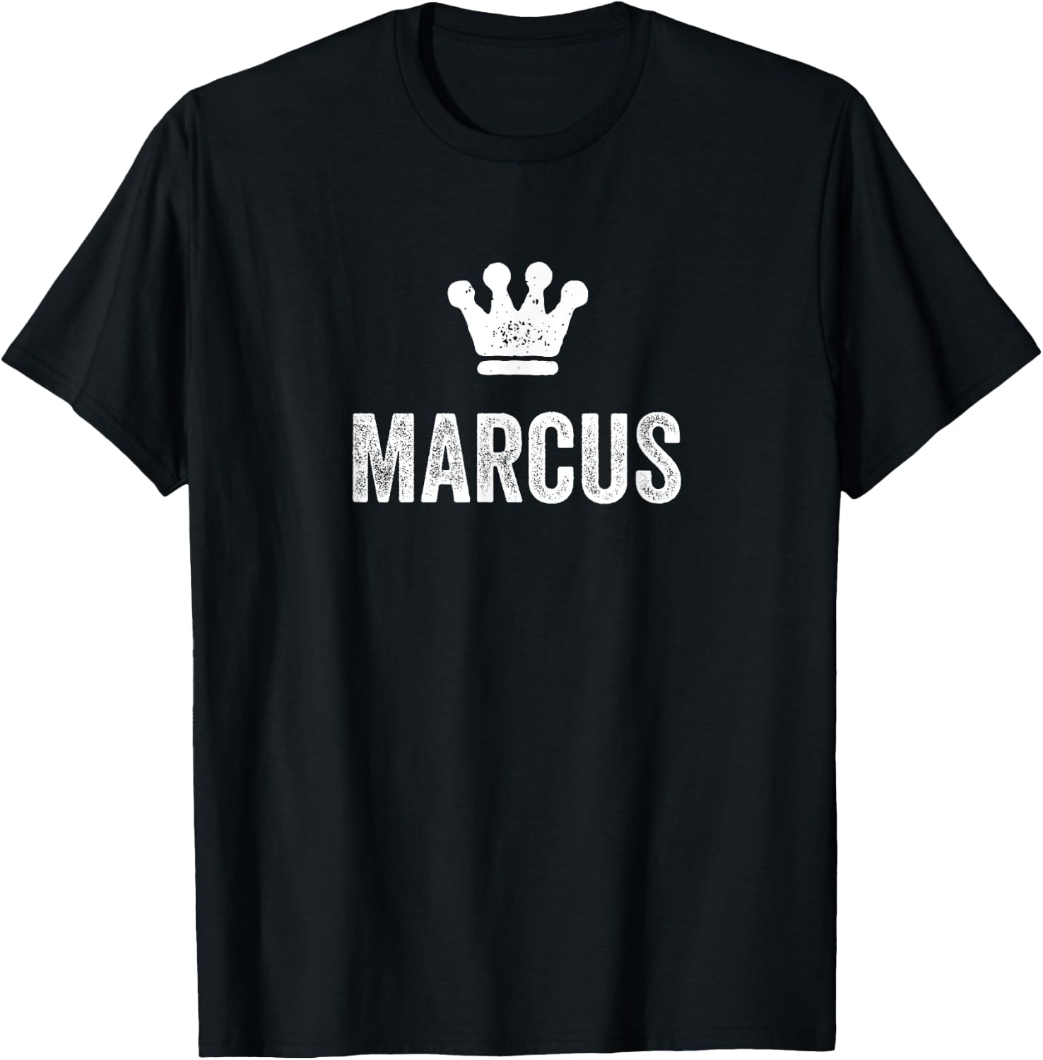 Marcus the King / Crown & Name Design Called Marcus T-Shirt - T-Shirt | Black