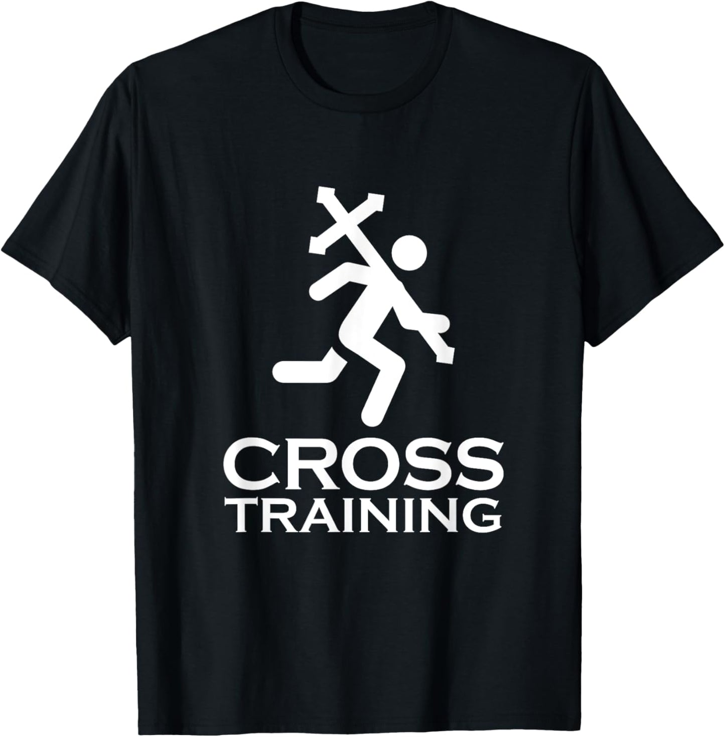 Cross Training Christian Workout T-Shirt - T-Shirt | Black