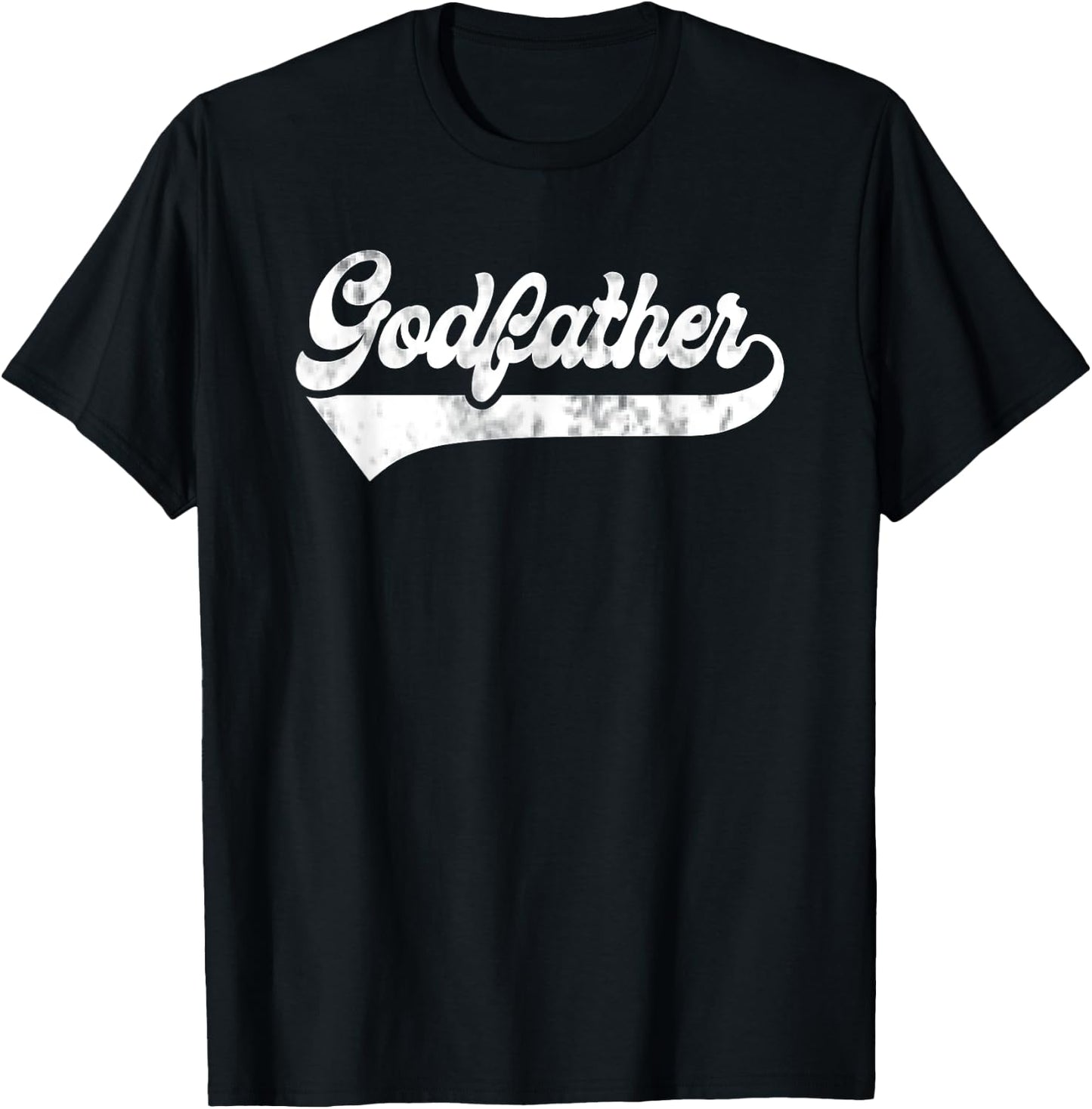 Godfather Vintage Retro Father's Day for Papa Grandpa T-Shirt - T-Shirt | Black