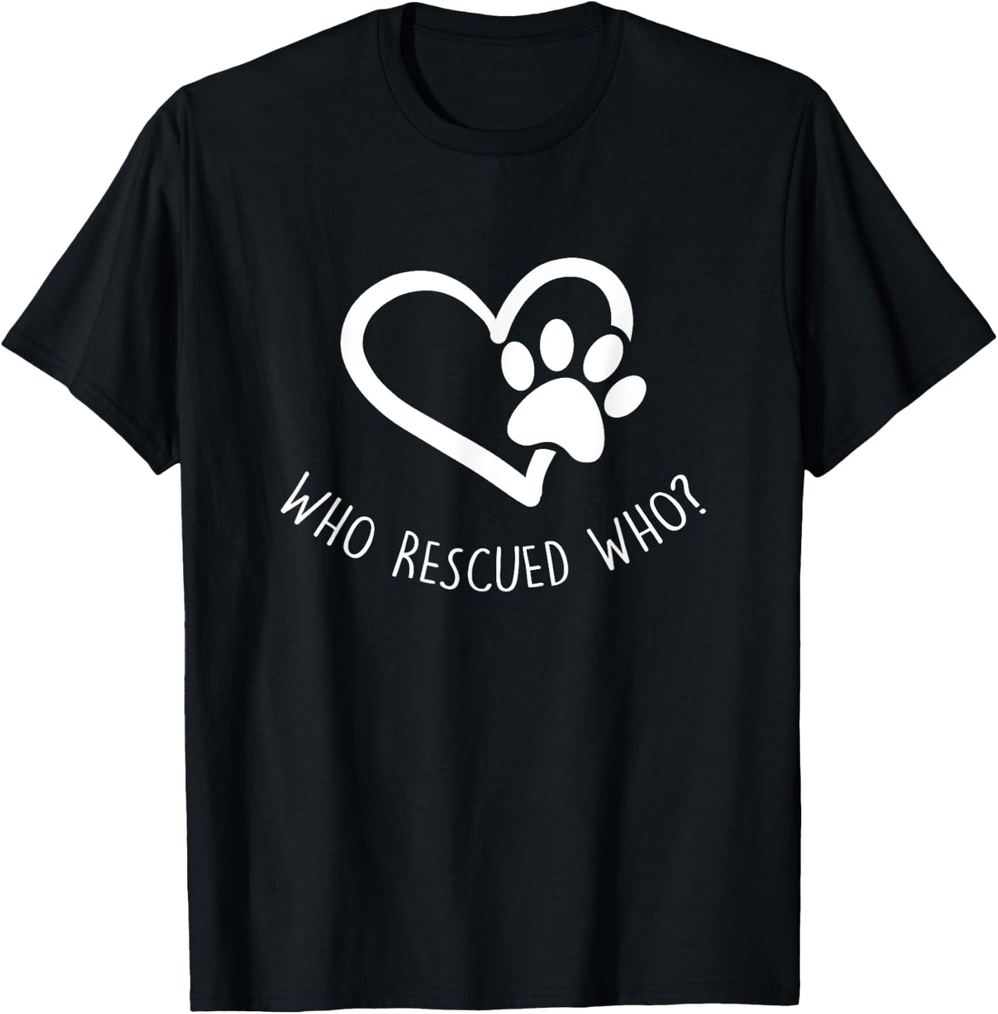 Adopt and Rescue Animal for Animal Foster & Shelters T-Shirt - T-Shirt | Black