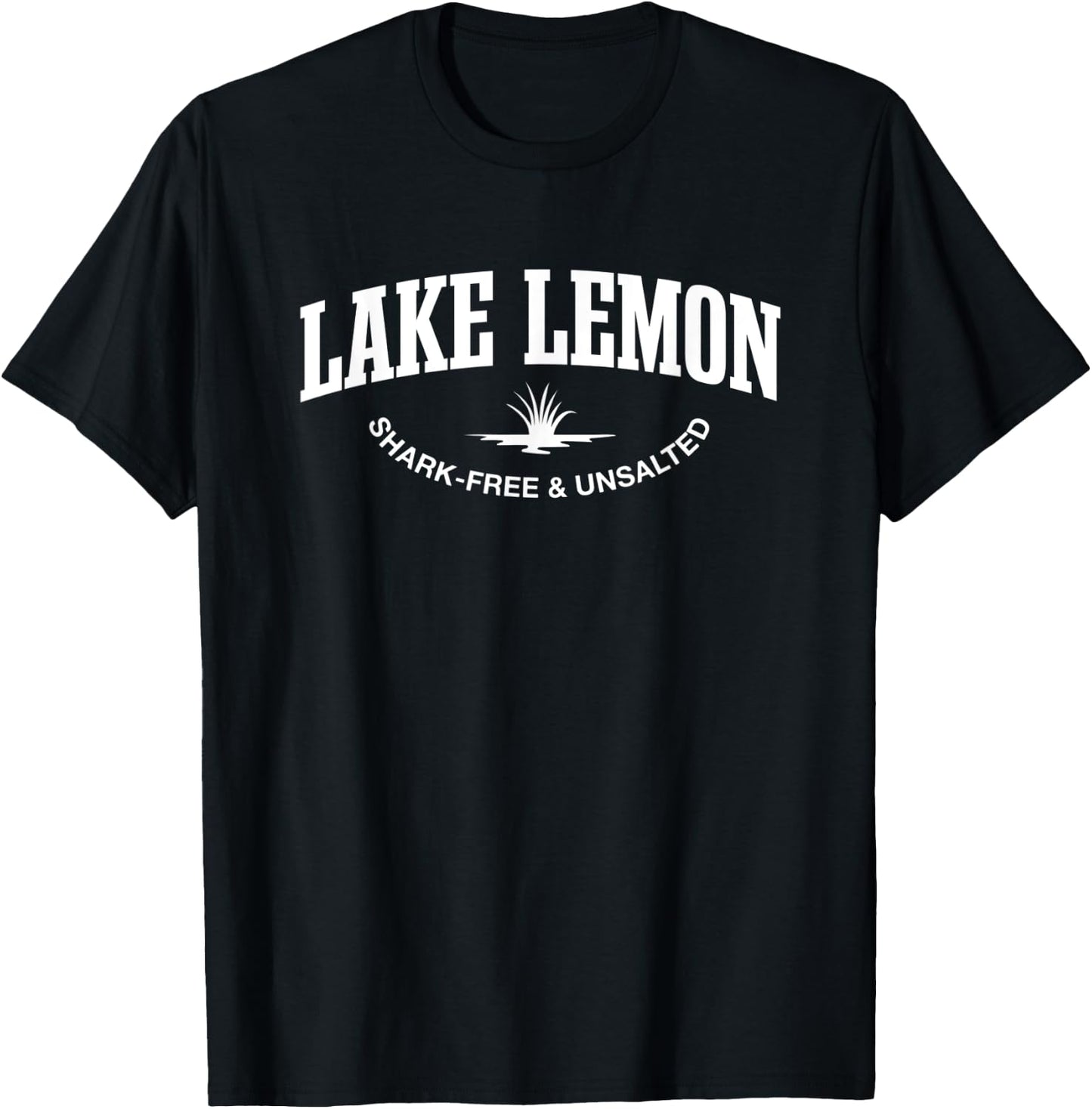 Lake Lemon Shark-Free and Unsalted Camping Indiana Camper T-Shirt - T-Shirt | Black