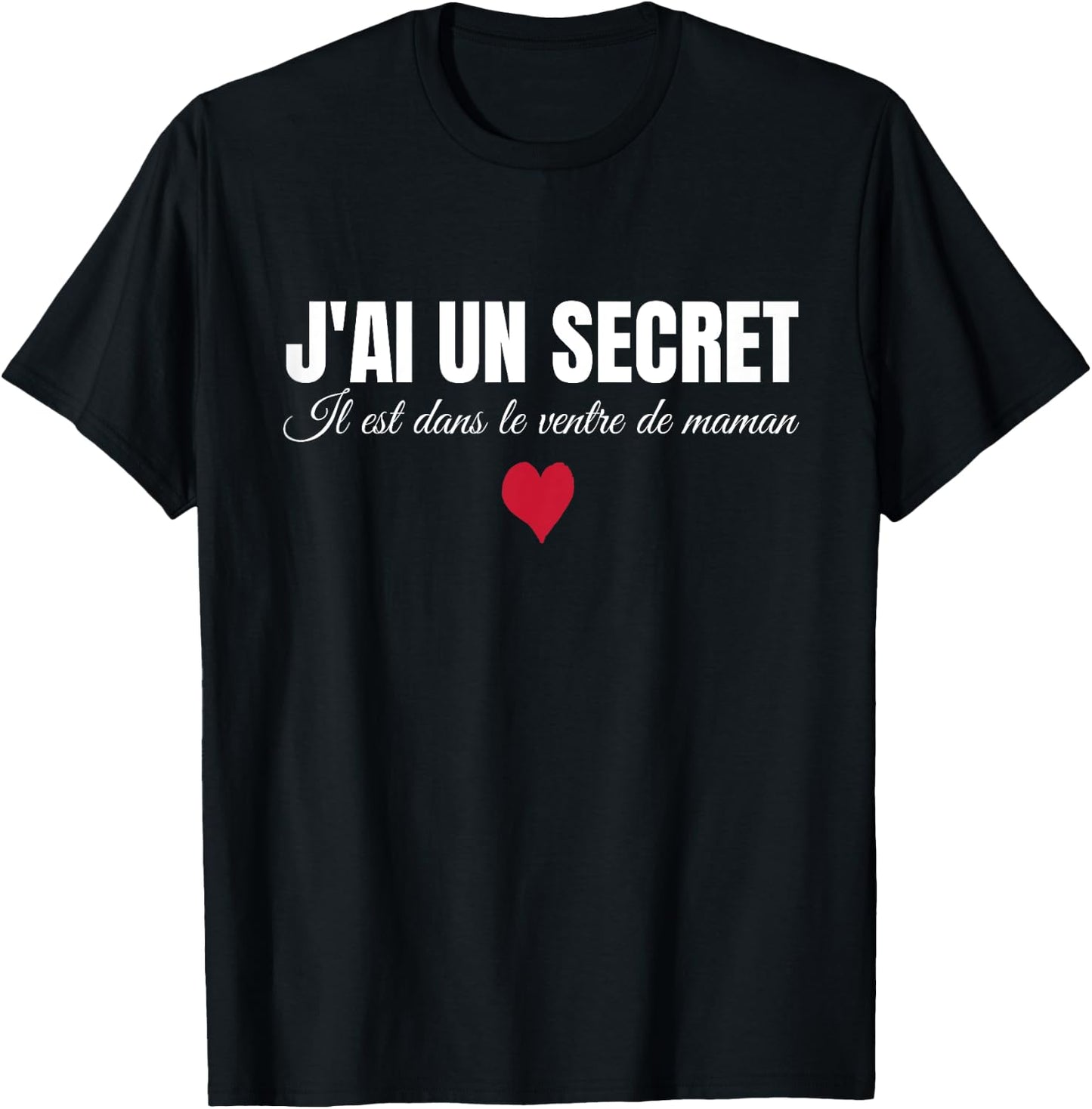 Child Child Je ai un Secret, Future Big Brother, Future Big Sister , Black, 2 T-Shirt - T-Shirt | Black