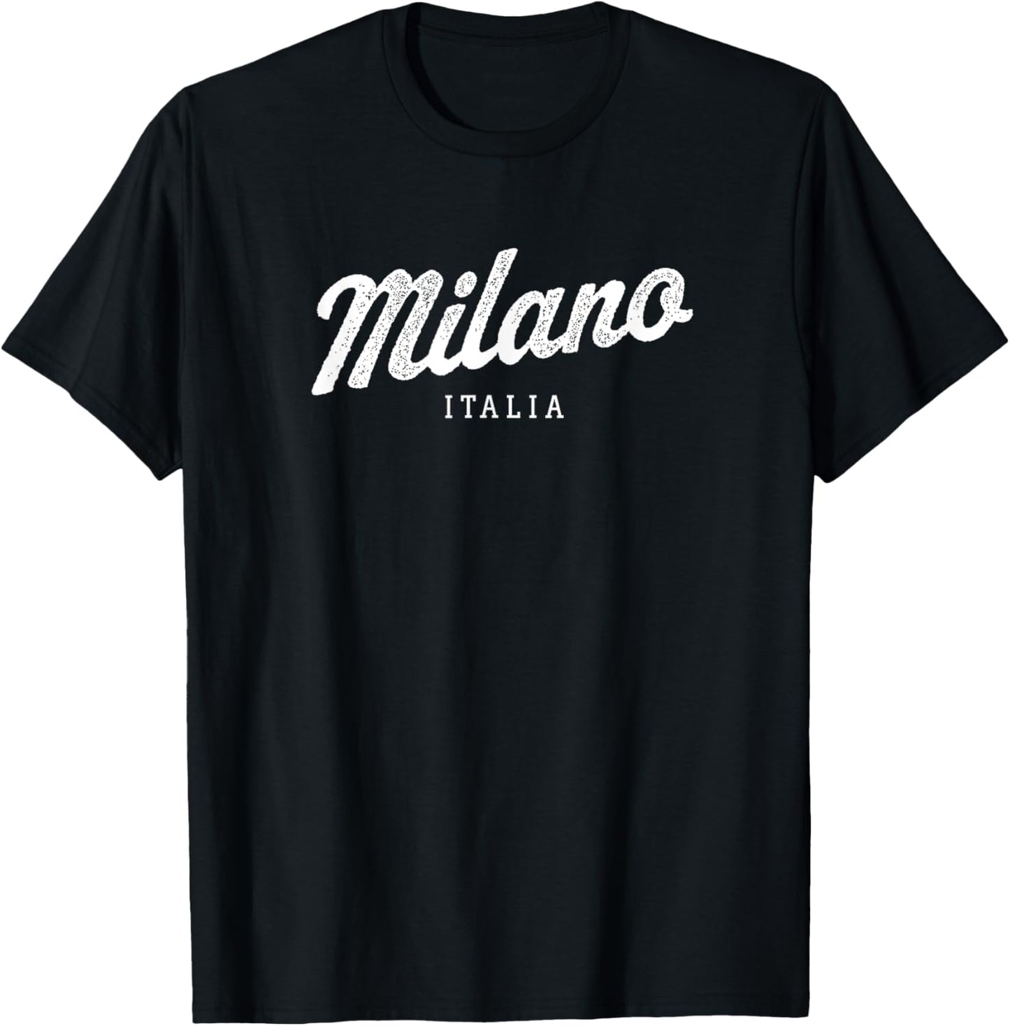 Milano Italia Retro Preppy Italy Girls Milan Souvenir T-Shirt - T-Shirt | Black