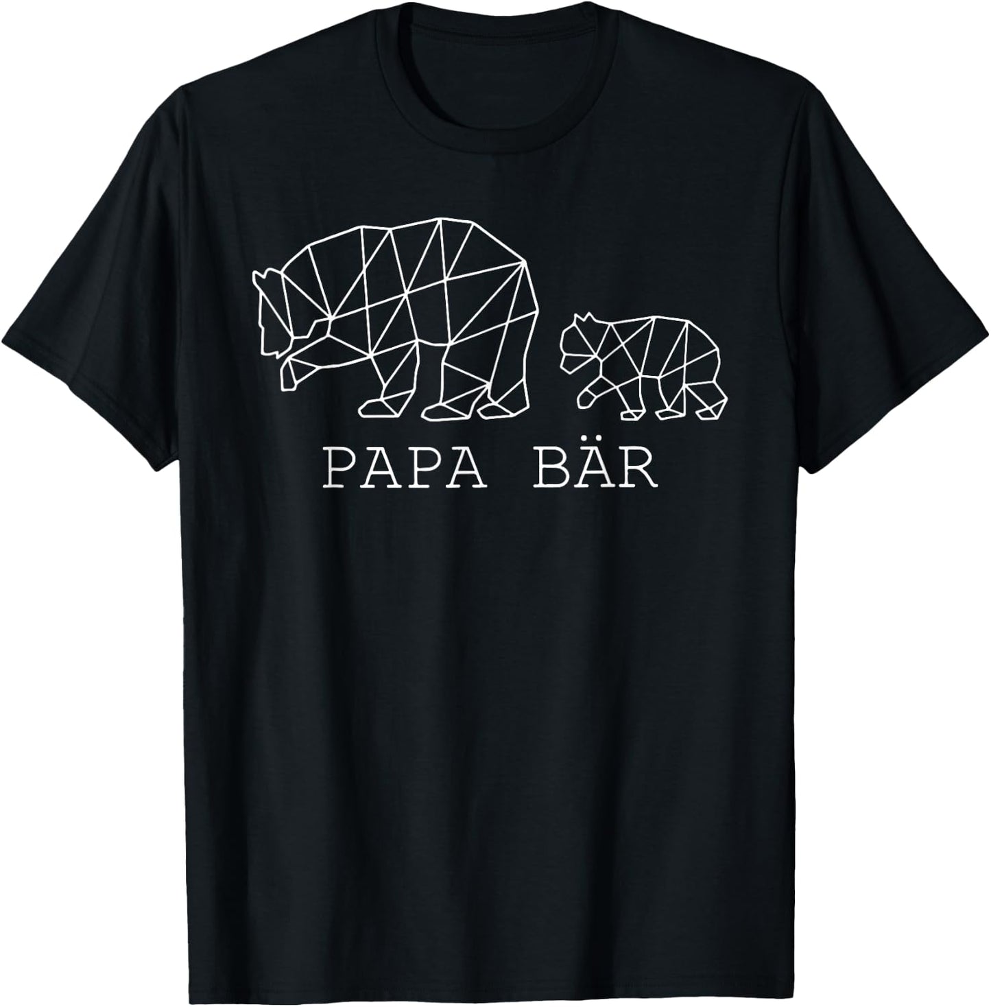 Bester Papa Bär Vater Vatertag lustig Geburtstag , black T-Shirt - T-Shirt | Black