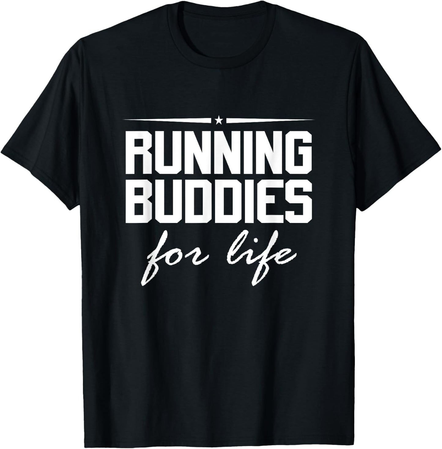 Running Buddies for life partnerlook T-Shirt - T-Shirt | Black