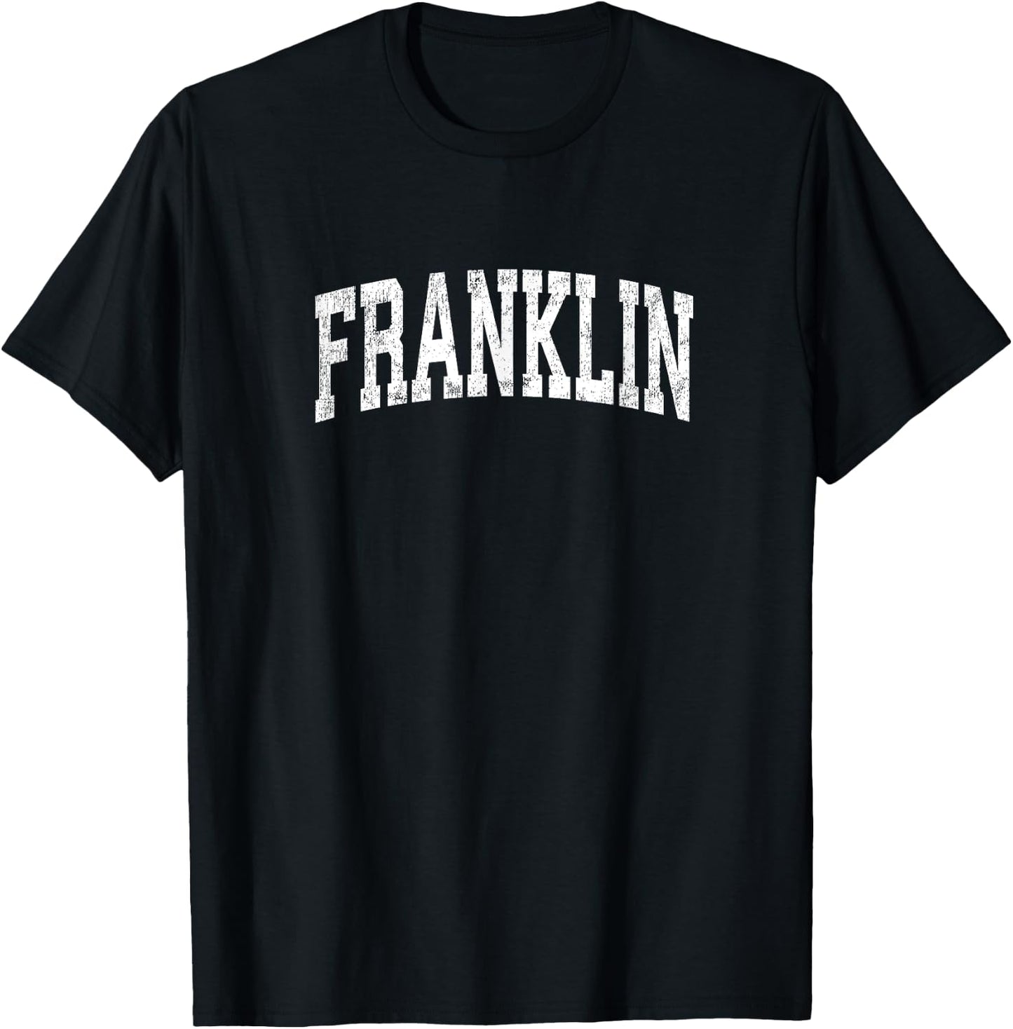 Franklin Tennessee TN Vintage Athletic Sports Design T-Shirt - T-Shirt | Black