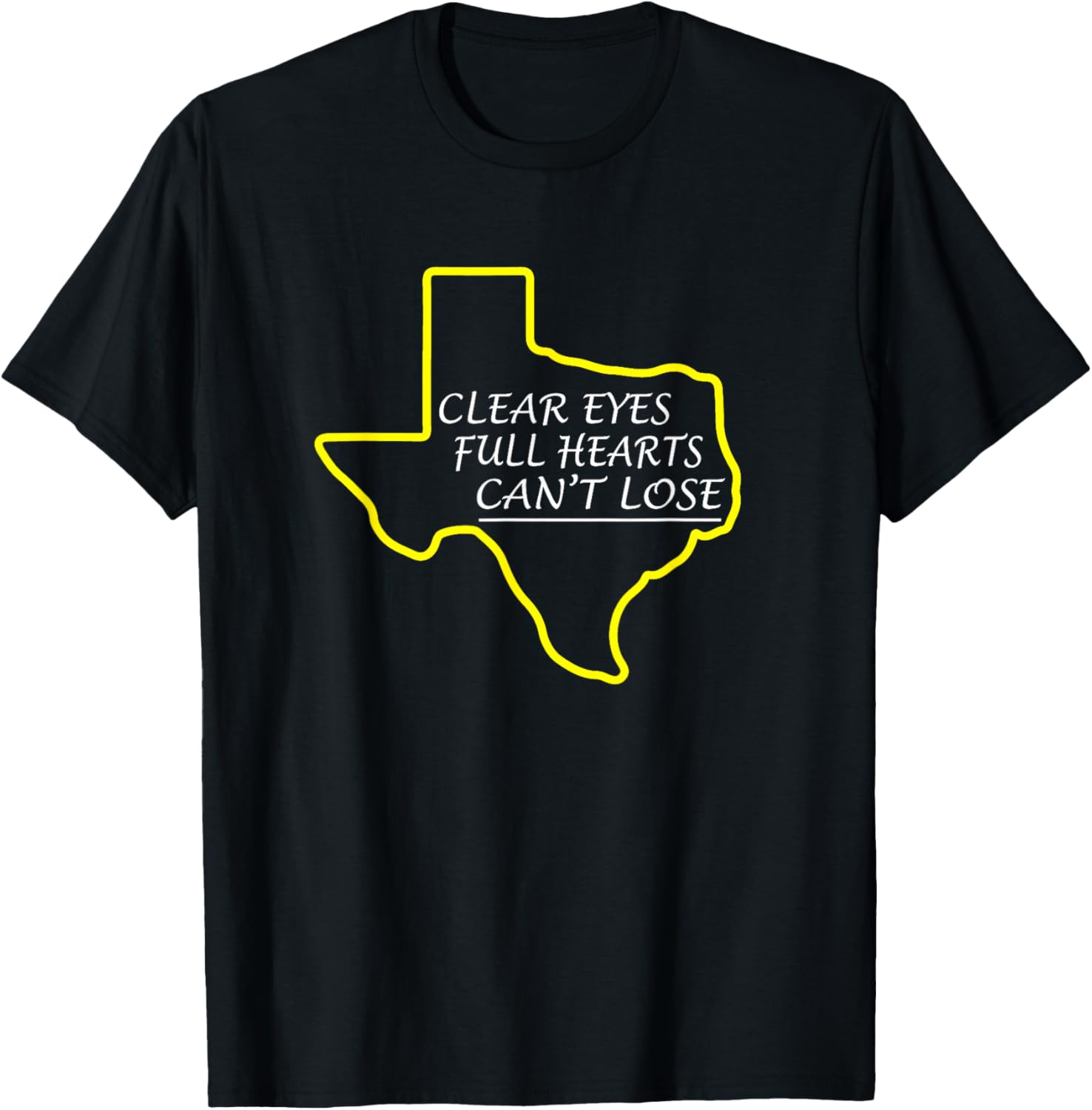 Clear Eyes Full Hearts Can't Lose Shirt T-Shirt - T-Shirt | Black