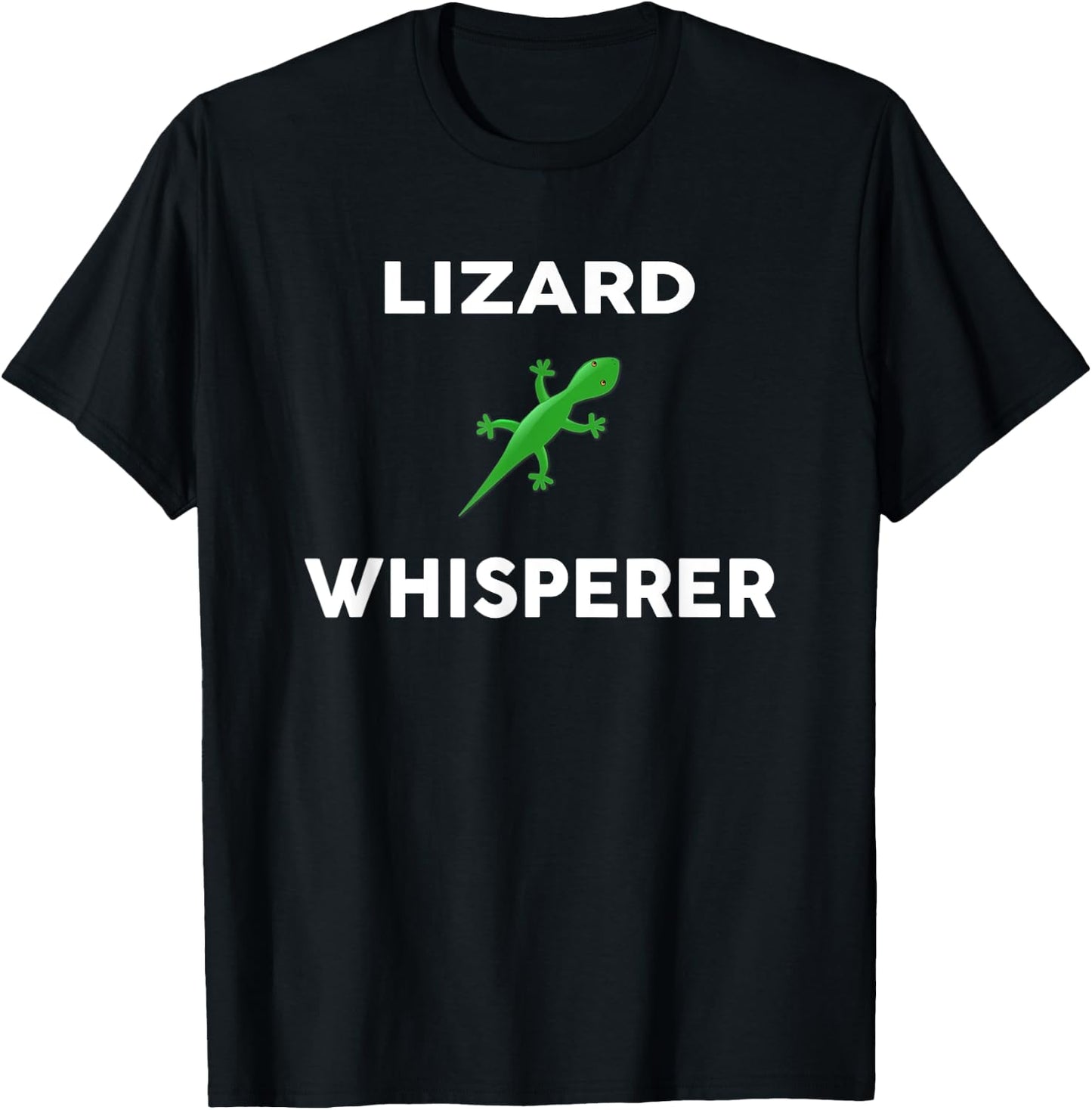 LIZARD Whisperer Novelty LIZARDS T-Shirt - T-Shirt | Black