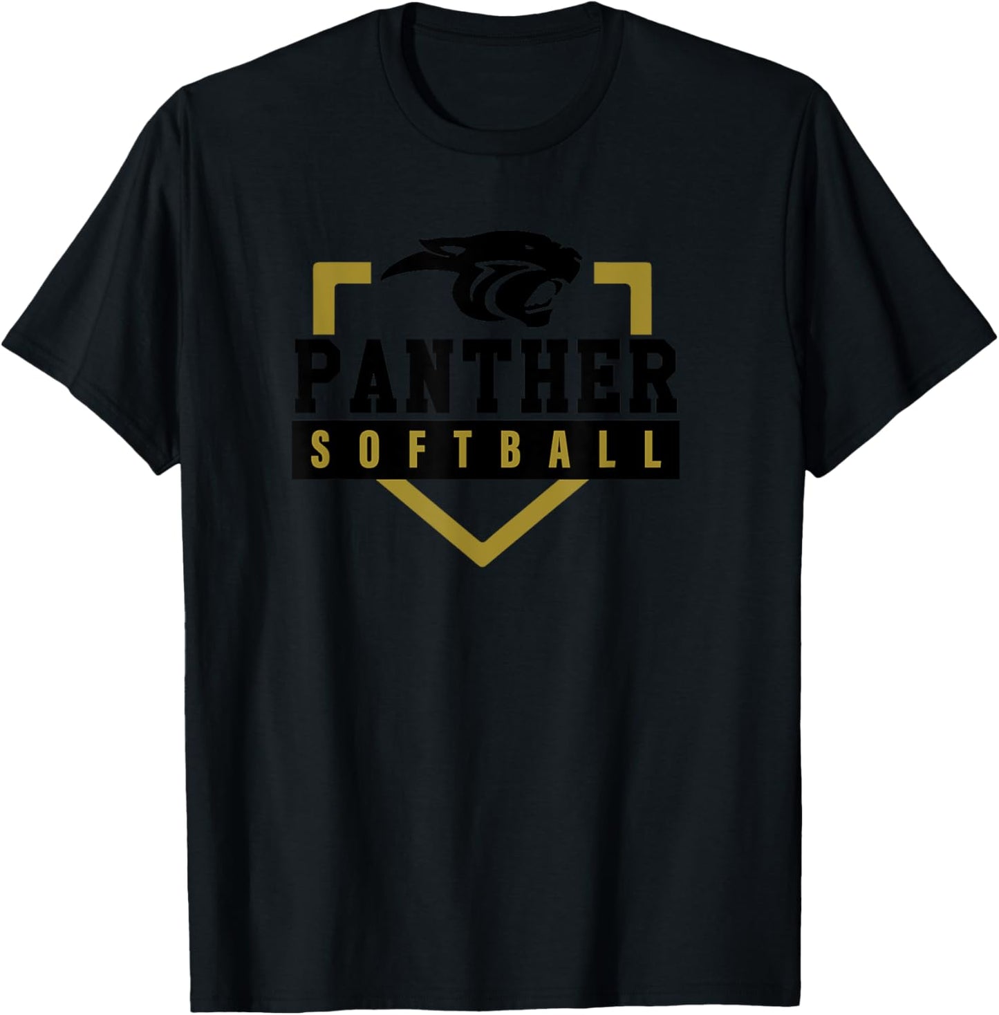 AS Corydon Panther Softball Sports T-Shirt - T-Shirt | Black