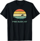 Retro Pine Bush, NY Alien T Shirt T-Shirt - T-Shirt | Black