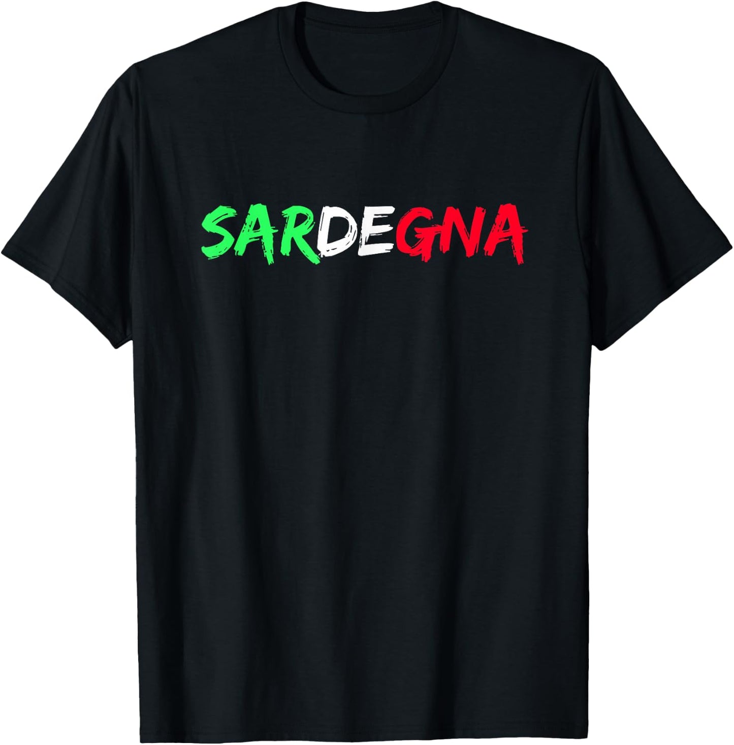 Flag Italy City Sardinia T-Shirt - T-Shirt | Black