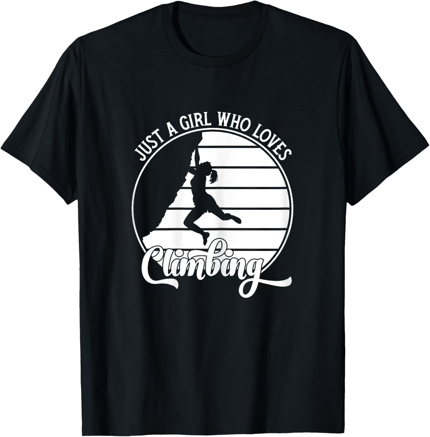 Climbing Bouldering for Climbers and Girls , red T-Shirt - T-Shirt | Black