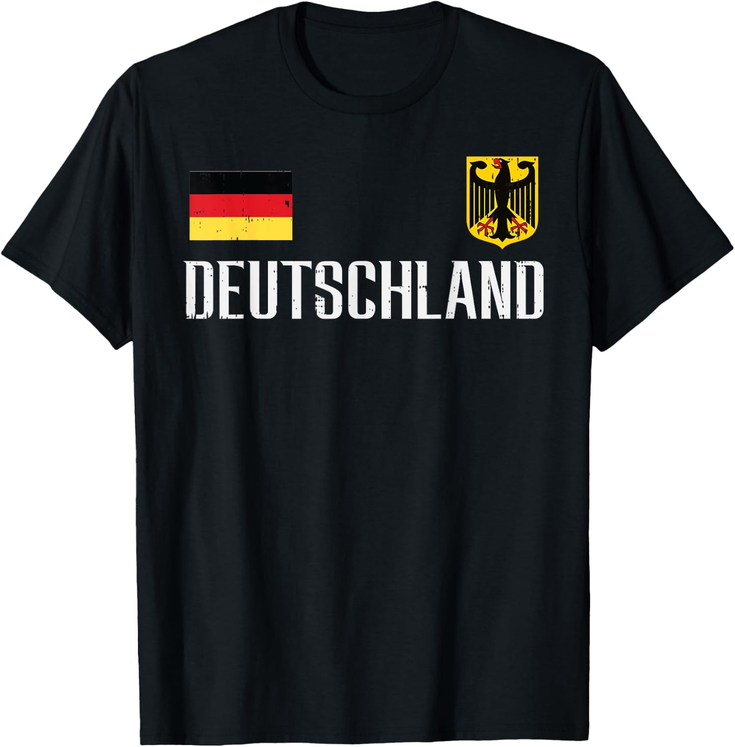 Germany Flag Deutschland Football Soccer Fan Men Women Kids T-Shirt - T-Shirt | Black