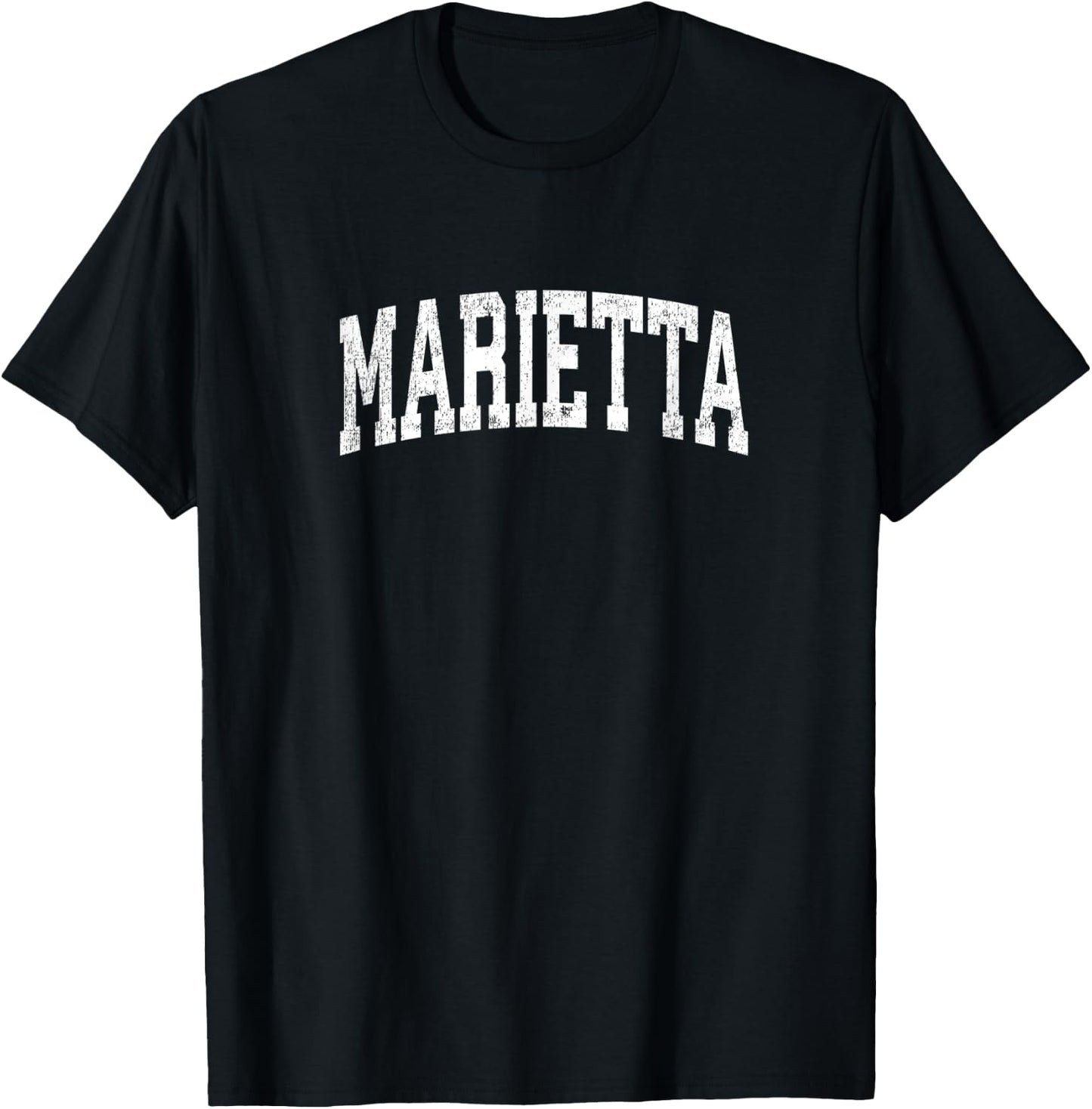 Marietta Ohio OH Vintage Athletic Sports Design T-Shirt - T-Shirt | Black