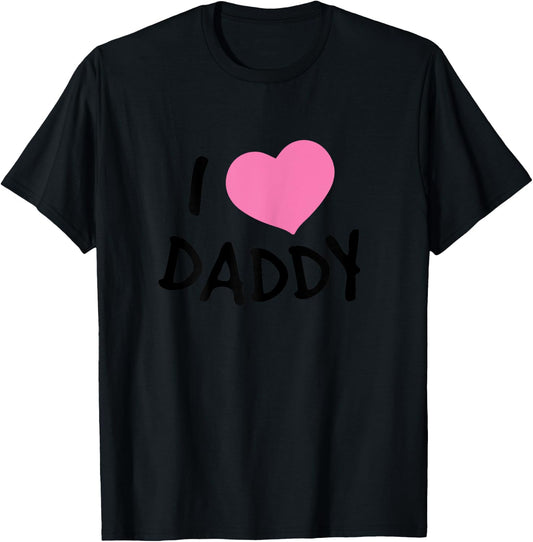 I Love Daddy Women's Nightgown , white, Female X-Small T-Shirt - T-Shirt | Black