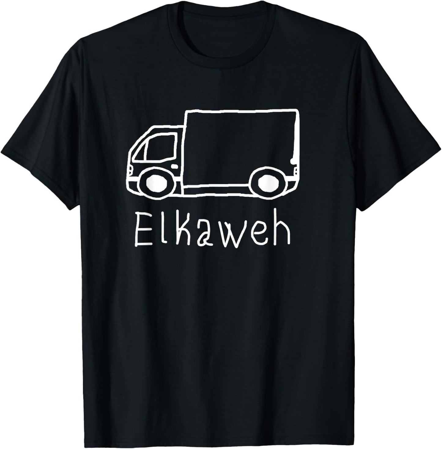 Elkaweh / LKW / Kinder / Schule / Bildwitz T-Shirt - T-Shirt | Black