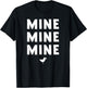 MINE MINE MINE Gull with Fish T-Shirt - T-Shirt | Black
