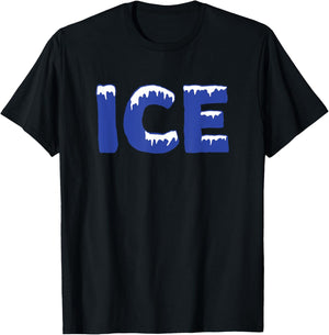 Funny Family Halloween Costume Shirt - Ice and Baby T-Shirt - T-Shirt | Black