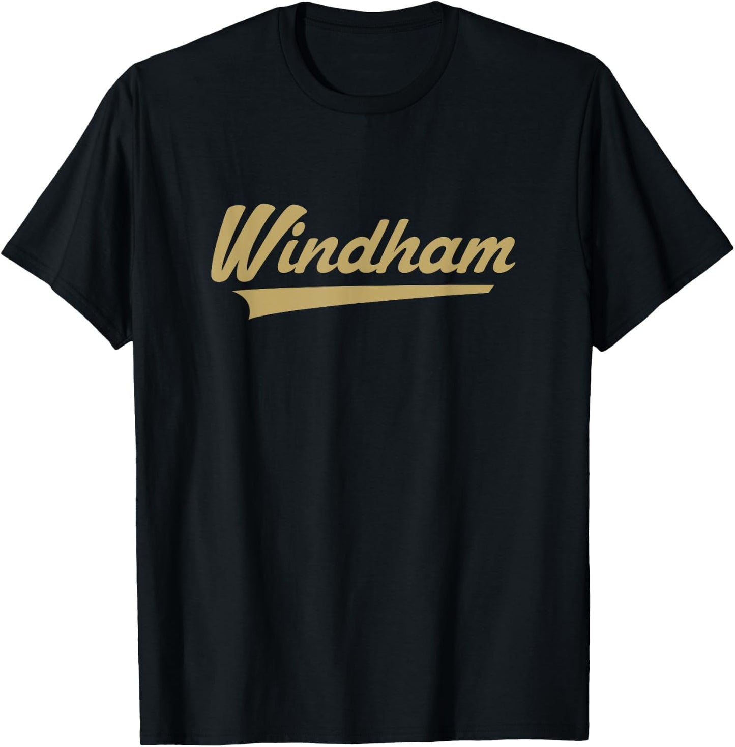 Windham High School Vintage Swoosh T-Shirt - T-Shirt | Black