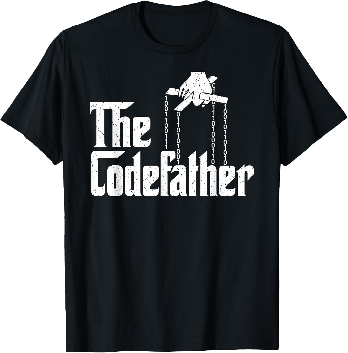 The Codefather Coding Computer Programmer Geek Nerd T-Shirt - T-Shirt | Black