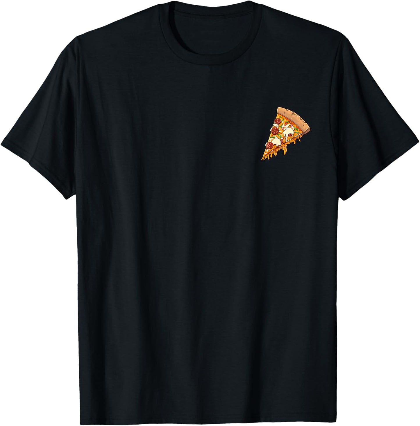 Pizzeria Pizza Logo for Pizza Lovers , black T-Shirt - T-Shirt | Black