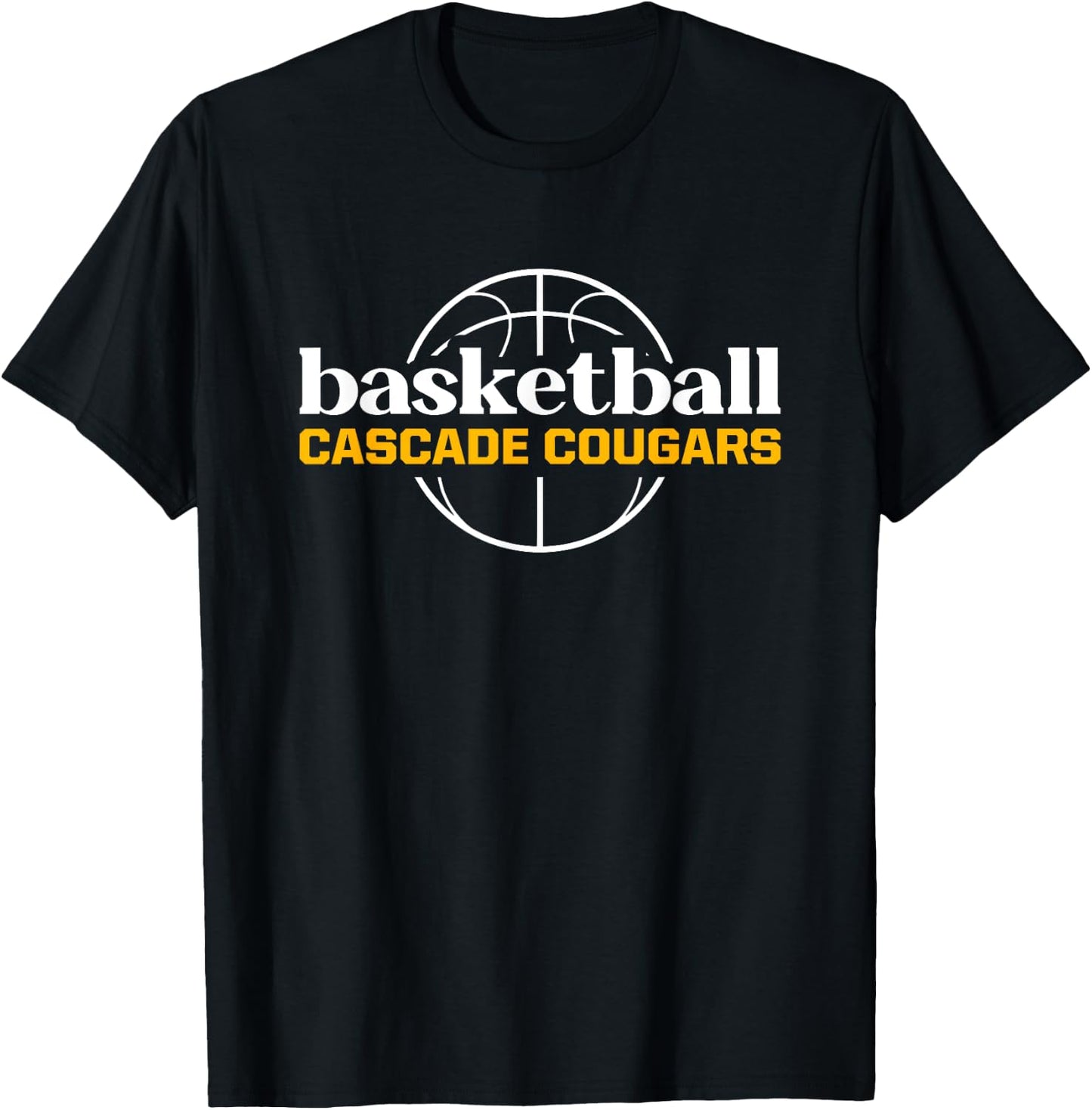 Cascade Cougars Basketball T-Shirt - T-Shirt | Black