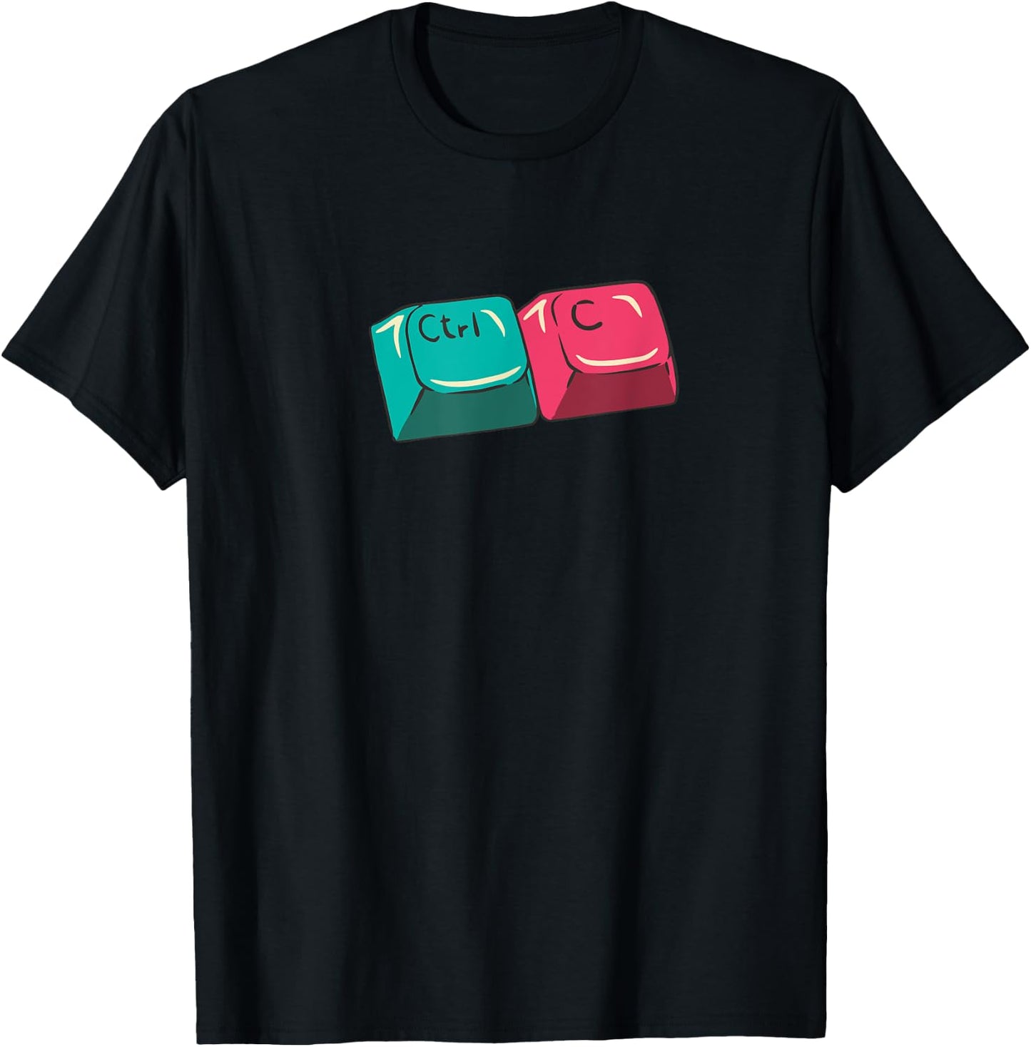 CTRL C Copy Paste Control V Funny Matching Parent Child Meme T-Shirt - T-Shirt | Black