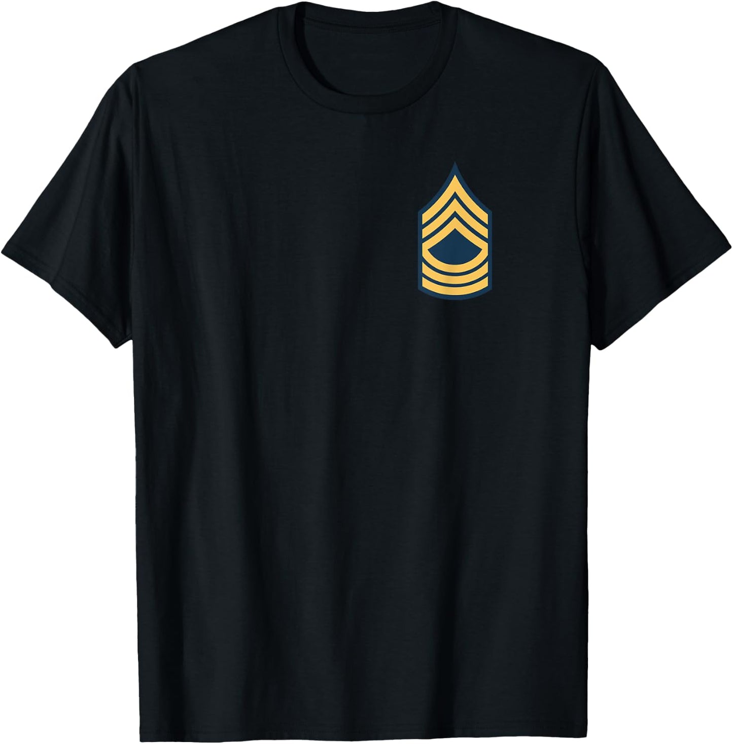 US Army Rank - Master Sergeant (E-8) - MSG chest T-Shirt - T-Shirt | Black