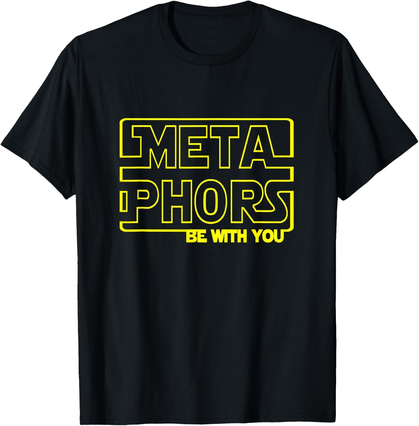 Metaphors Be with You Funny English Teacher Shirts Women T-Shirt - T-Shirt | Black