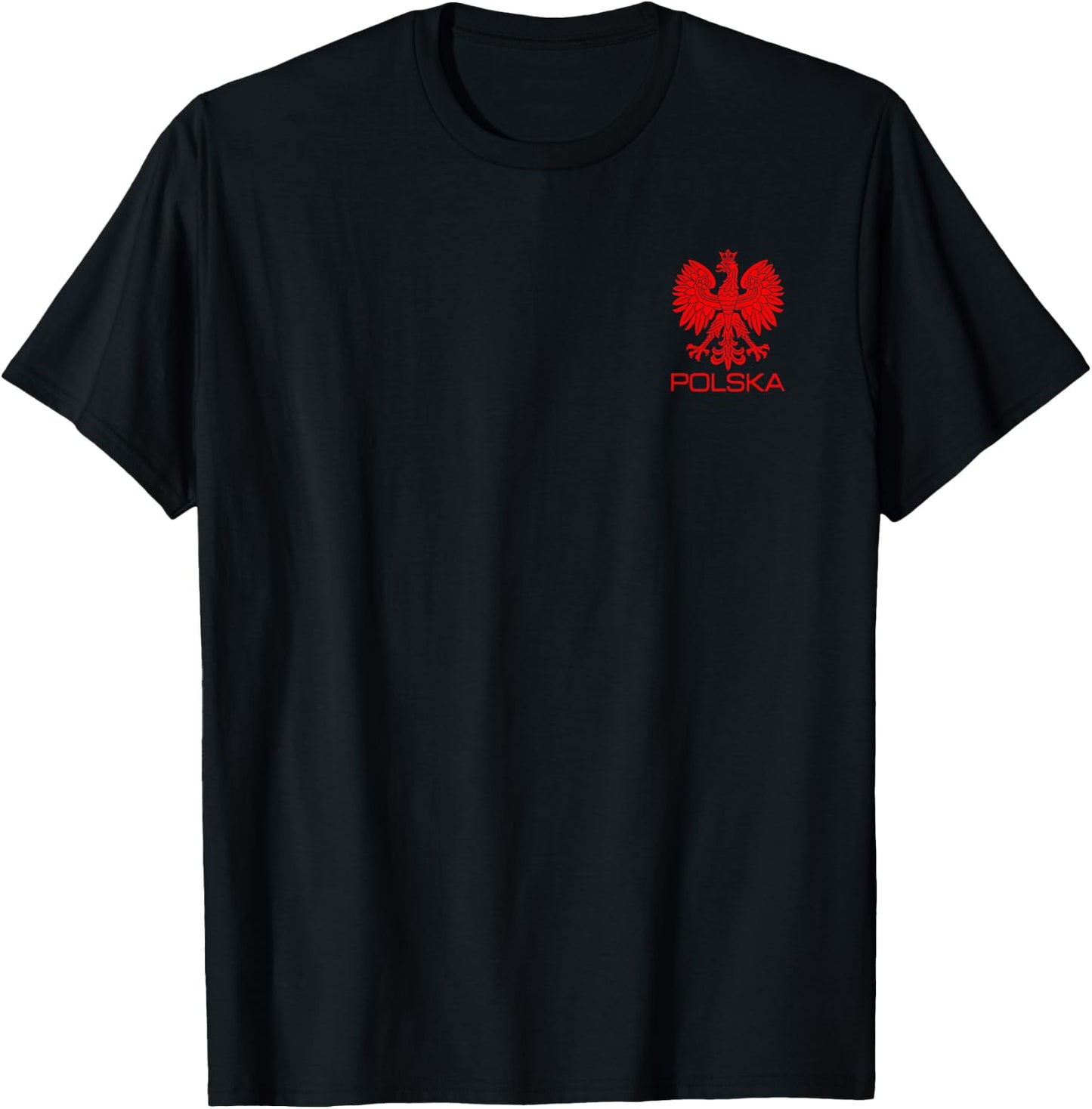 Polska Poland Eagle Symbol Polish Flag Coat of Arms Emblem , Black, S T-Shirt - T-Shirt | Black