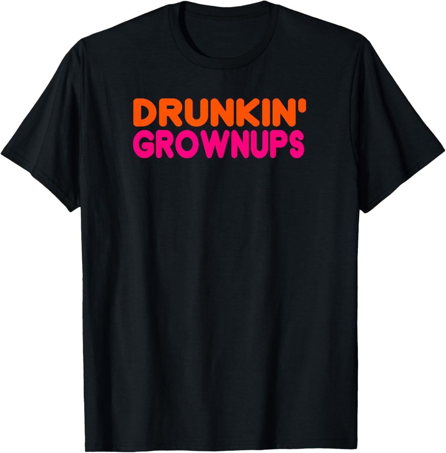 Drunken Grownups American Run On Beer T-Shirt - T-Shirt | Black