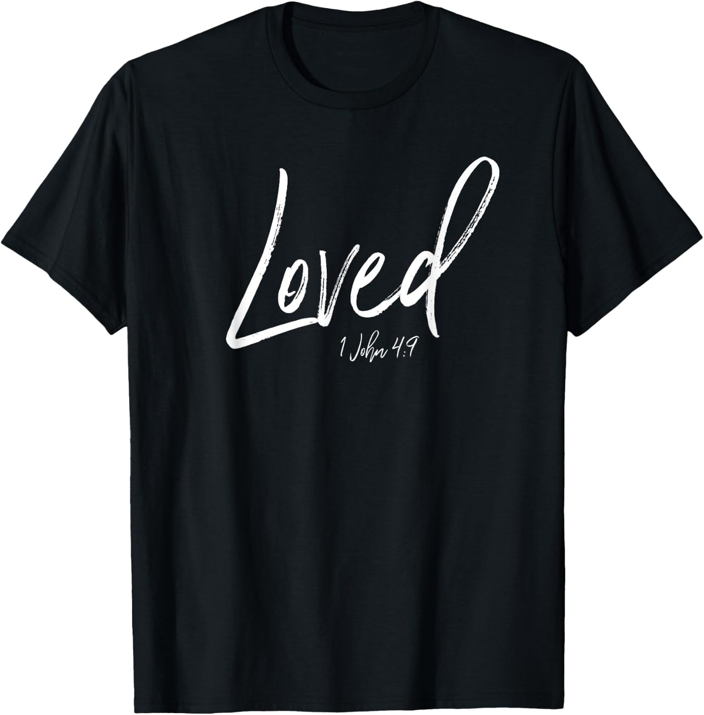 I Am Loved You Are Loved Shirt Christian Jesus Cares Gift T-Shirt - T-Shirt | Black