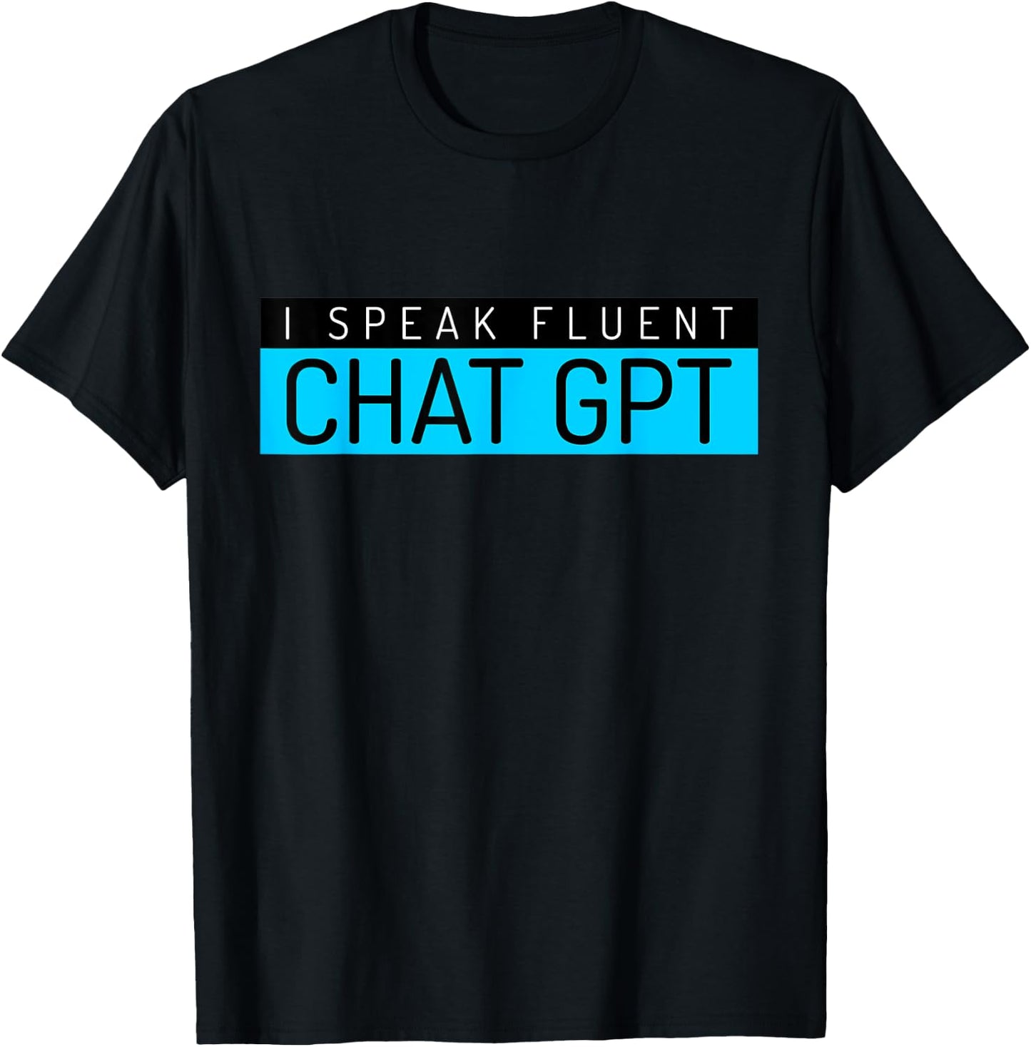 Funny Father's Day Nerd Gift Man Chat GPT Joke Gym Gift T-Shirt - T-Shirt | Black