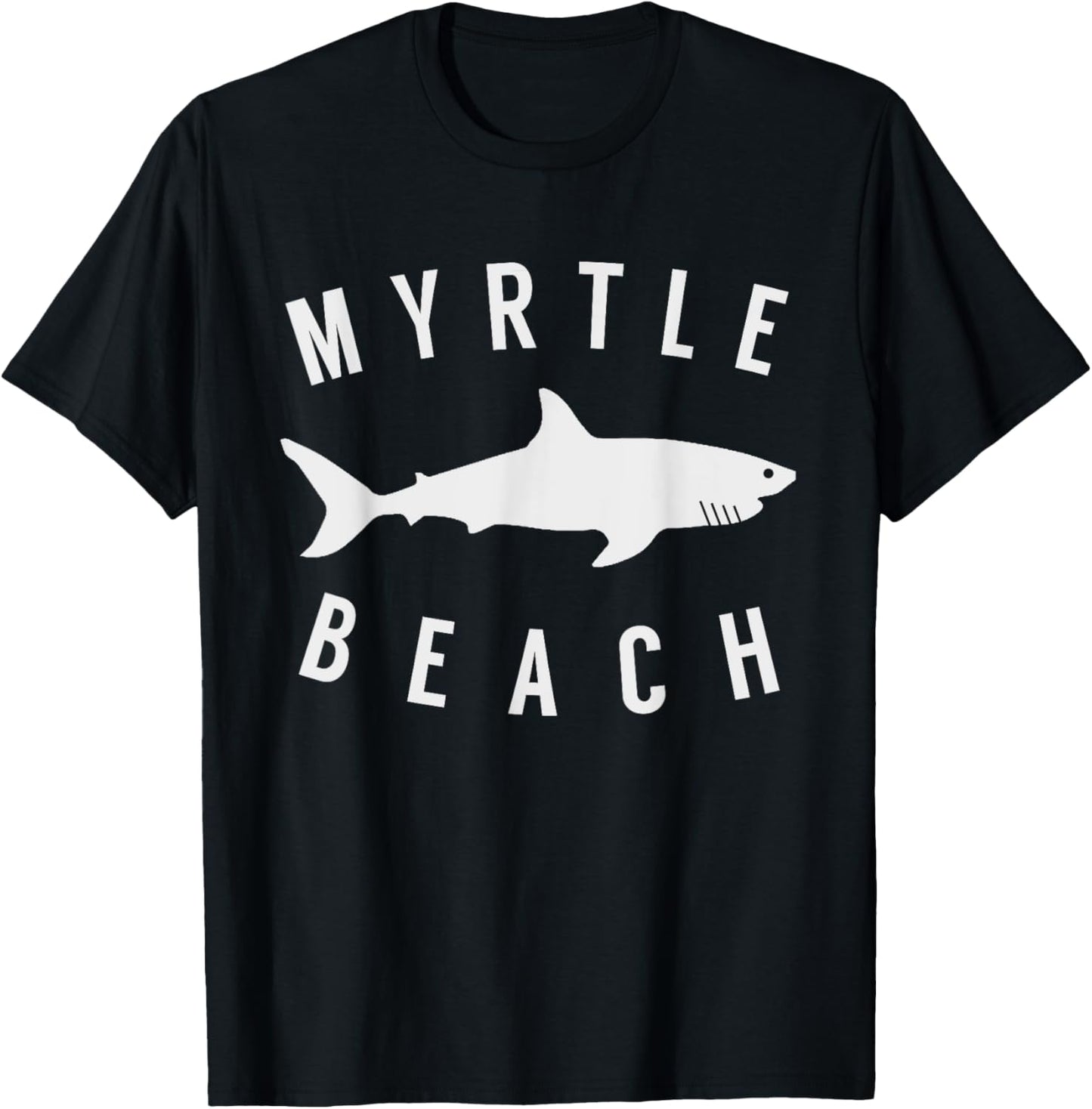 Myrtle Beach South Carolina T Shirt Shark SC Souvenir T-Shirt - T-Shirt | Black