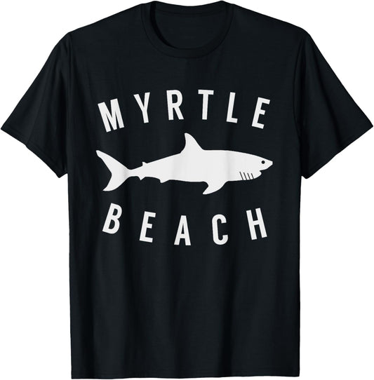 Myrtle Beach South Carolina T Shirt Shark SC Souvenir T-Shirt - T-Shirt | Black