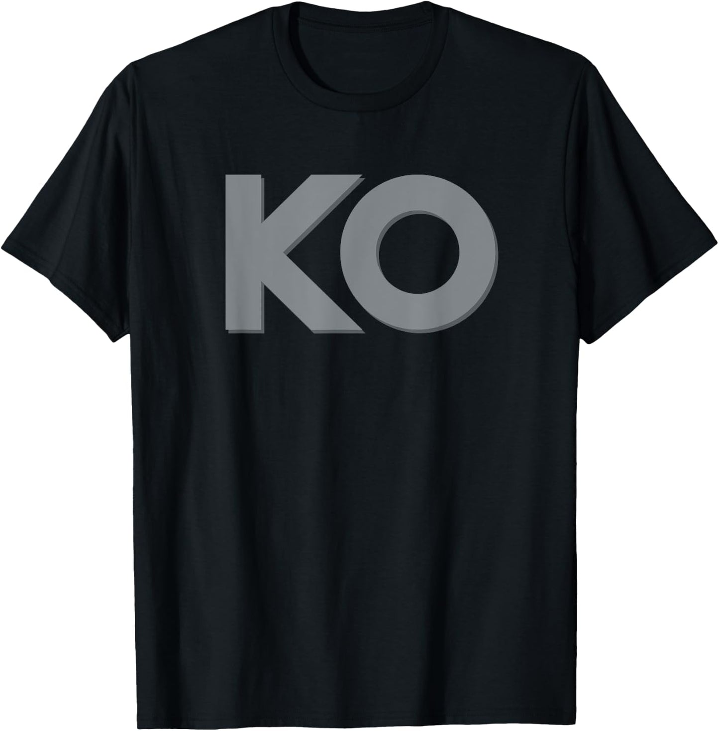 KO Funny Knock Out Boxing Wrestling Men Women Humor T-Shirt - T-Shirt | Black