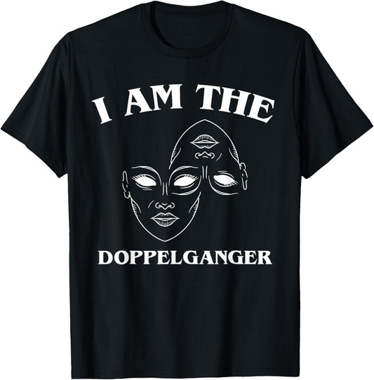 Halloween Sarcastic Doppelganger T-Shirt - T-Shirt | Black