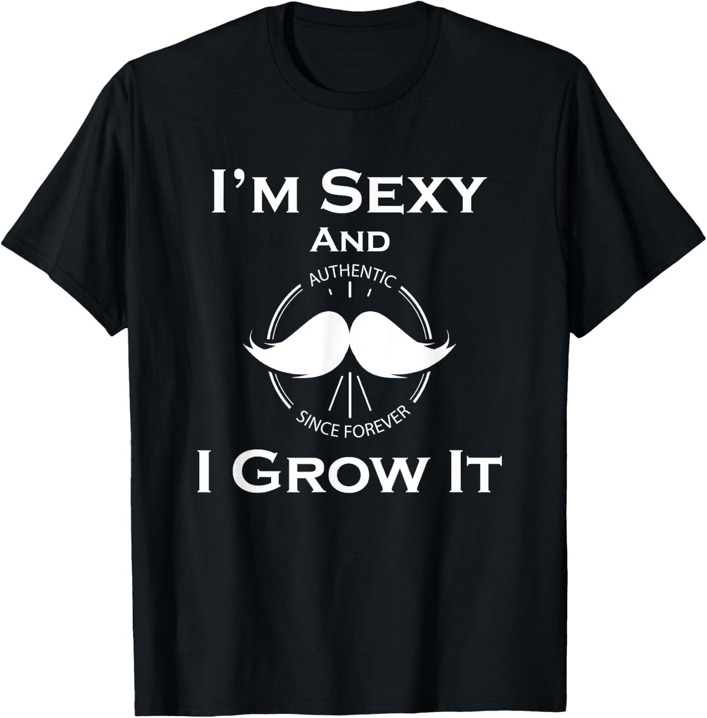 Mustache Moustache Shirt Gift Husband Boyfriend Uncle T-Shirt - T-Shirt | Black