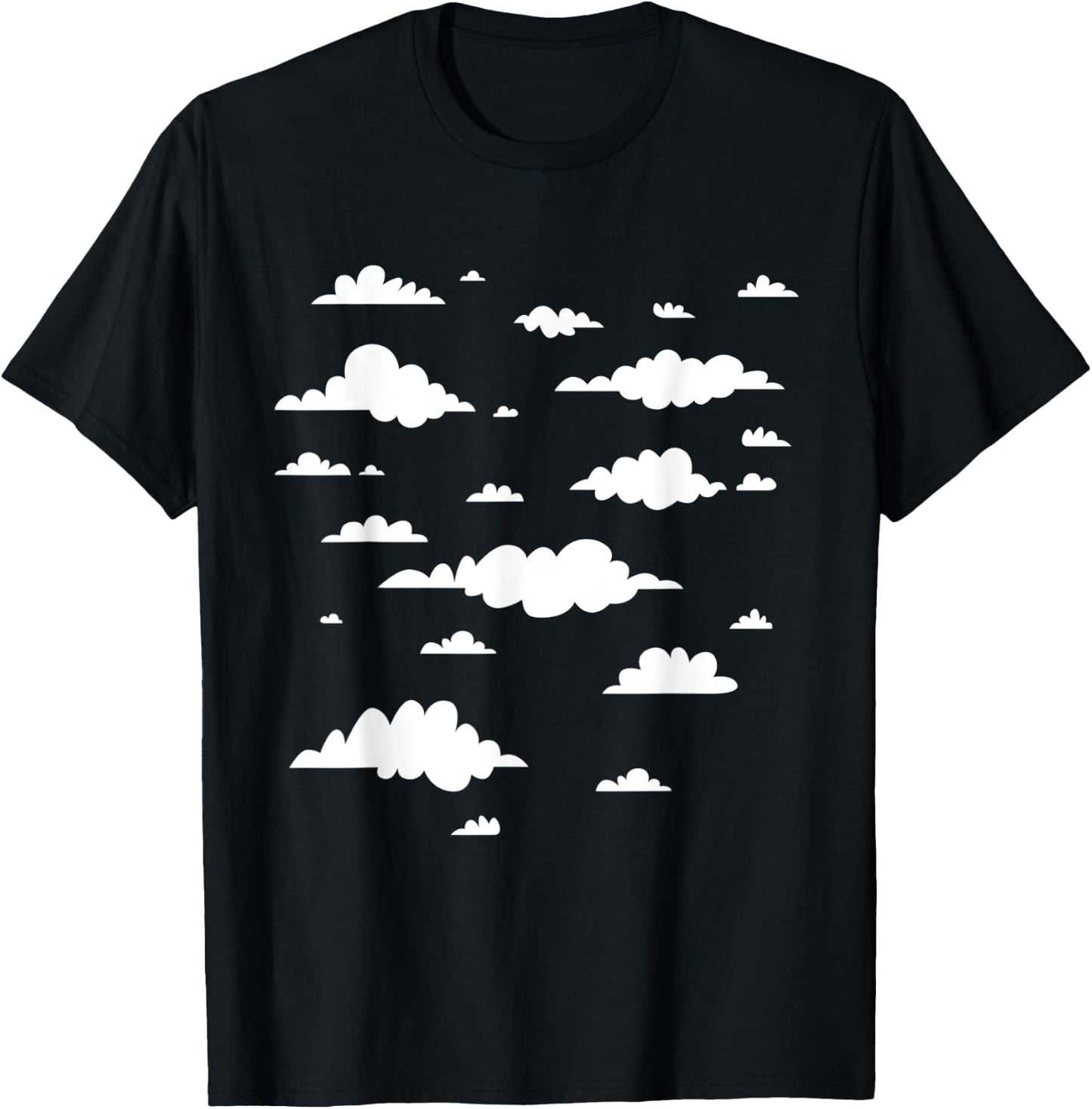 Clouds Pastel core Clothing Kawaii Japanese Style Pastelcore T-Shirt - T-Shirt | Black