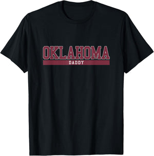 Oklahoma Dad University Sports T-Shirt - T-Shirt | Black