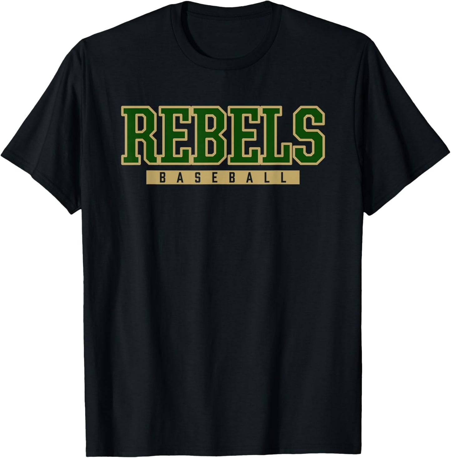 North Duplin Rebels Baseball T-Shirt - T-Shirt | Black