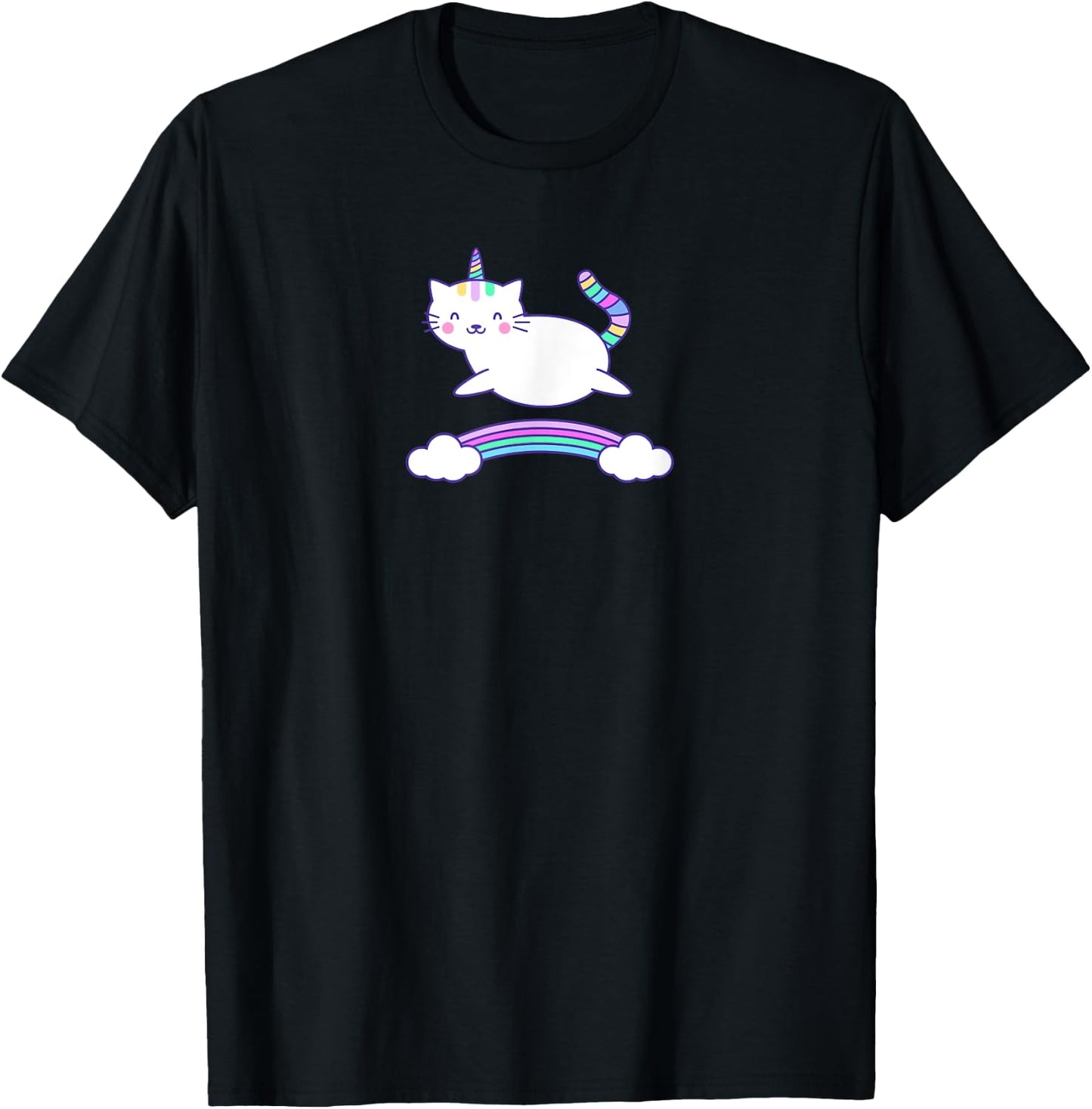 Unicorn Cat Kittycorn Caticorn T-Shirt - T-Shirt | Black