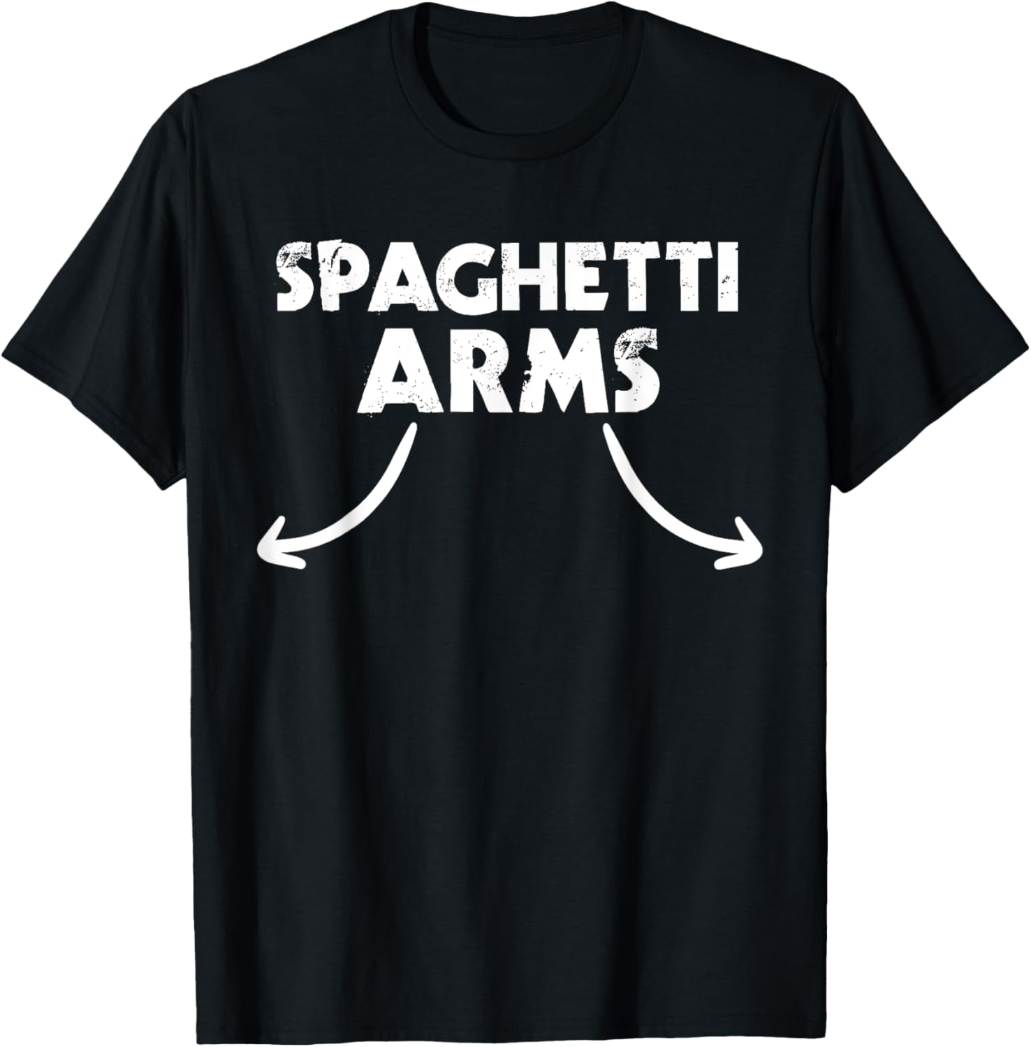 Spaghetti Arms Lifting Gym T-Shirt - T-Shirt | Black
