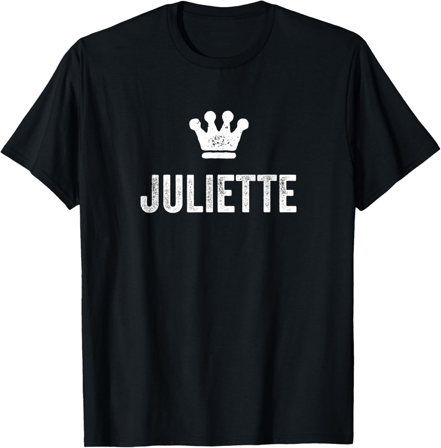 Juliette the Queen / Crown & Name Called Juliette T-Shirt - T-Shirt | Black