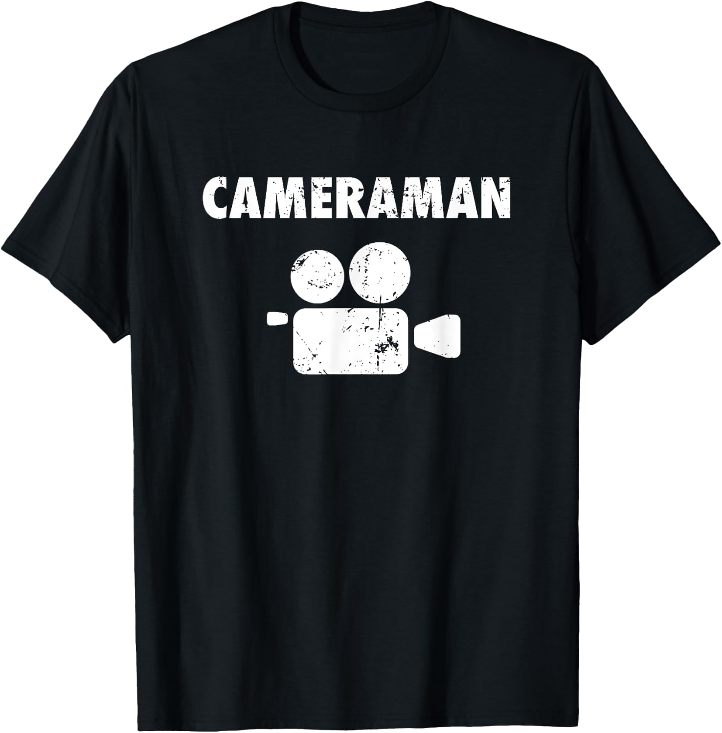 Cameraman Camera Operator Film Video DOP Gift T-Shirt - T-Shirt | Black